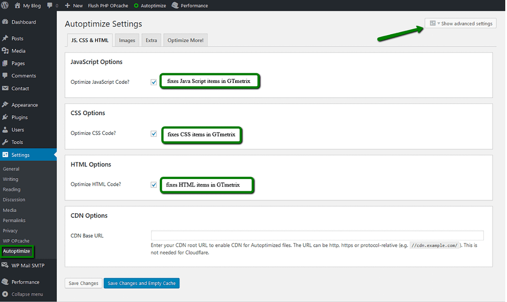 optimizar wordpress plugin